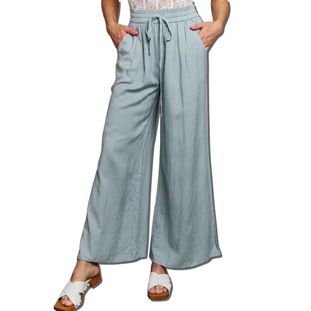 NWT Heyson More For You Wide Leg Hemp Pants